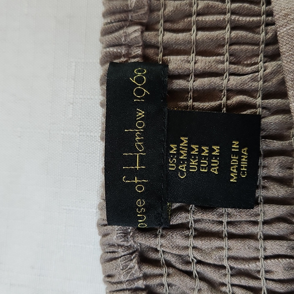 House Of Harlow 1960 Taupe Pinstripe Bandeau Top. Size M - Picture 4 of 7